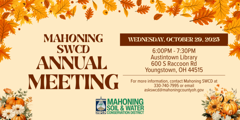 Community Invited To Mahoning SWCD Annual Meeting October 29